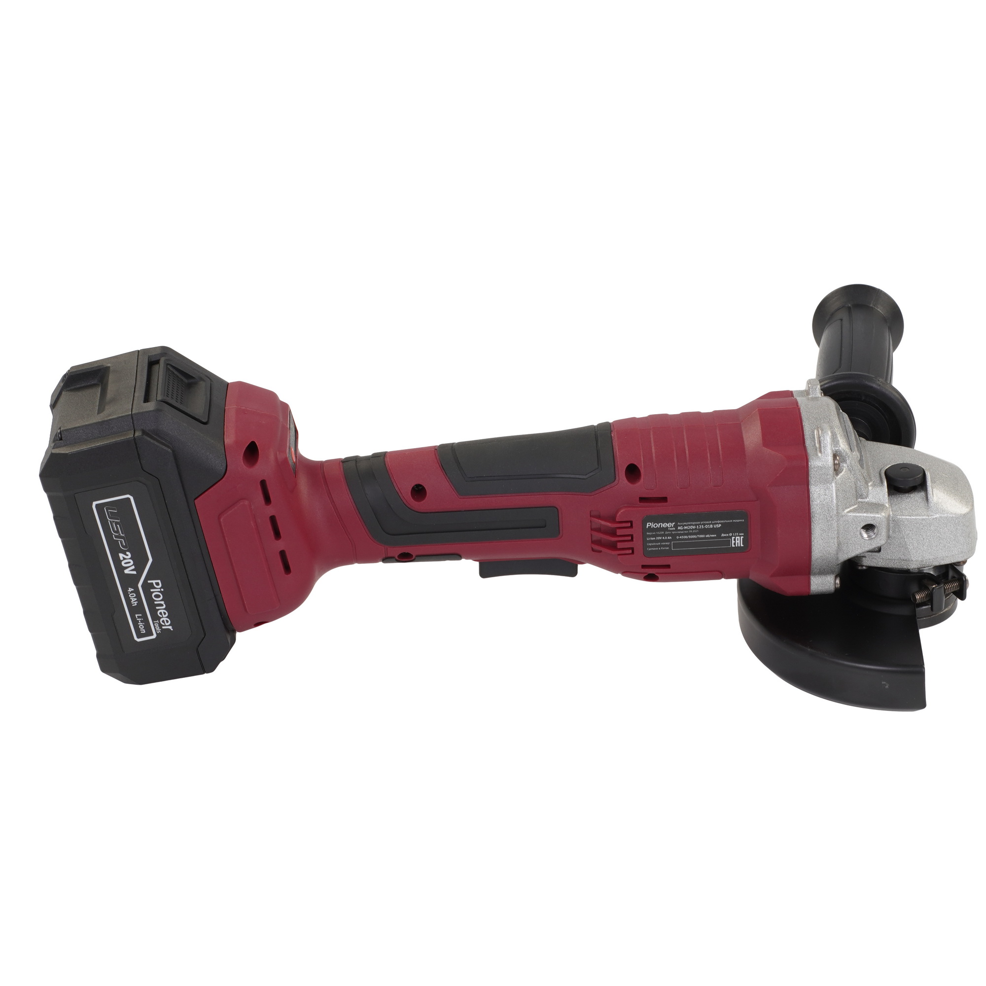 Углошлифовальная машина (УШМ) Pioneer AG-M20V-125-01B USP 9216865 STDN-0092056 - Вид №4