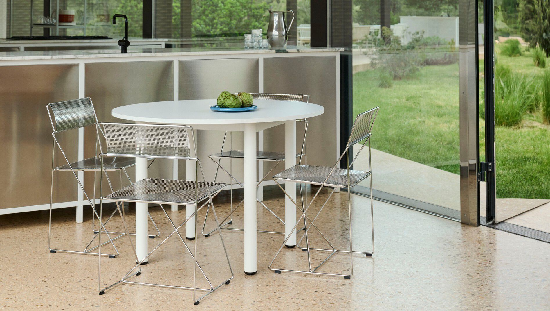 Круглый стол с алюминиевыми или твердыми дубовыми ножками Hay пристройка ARCH-00070353 - Вид №16