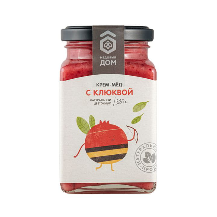 Крем мёд с клюквой цветочный Медовый дом Santreyd 9392 - Вид №1
