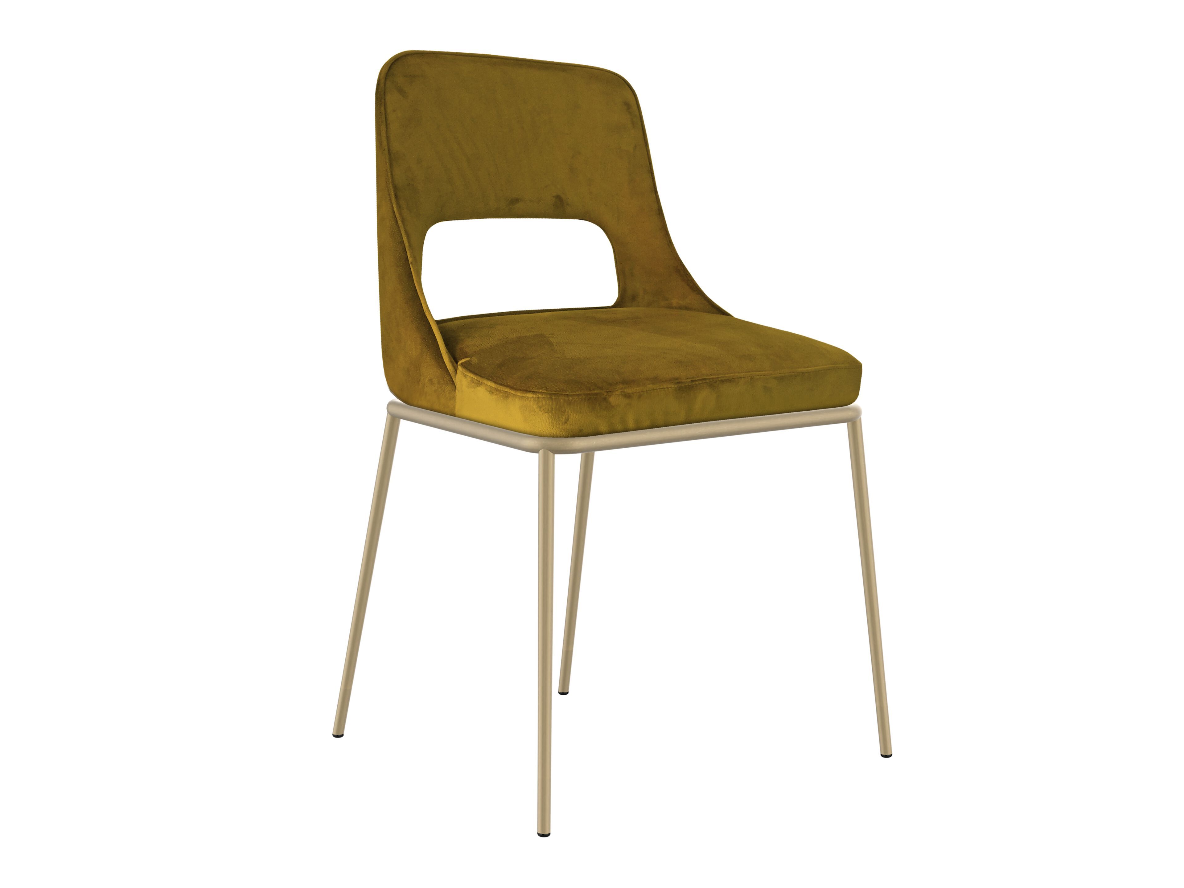 Мягкий стул с металлическим основанием RIFLESSI MAIA ARCH-00097778