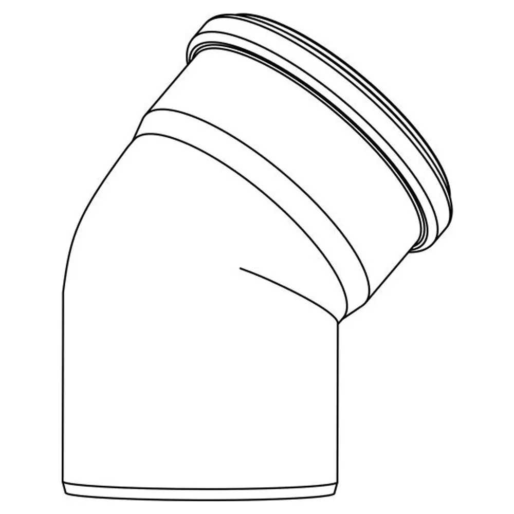 Отвод ø 110x30° Rehau Raupiano полипропилен 123135 STLM-2027552 - Вид №2