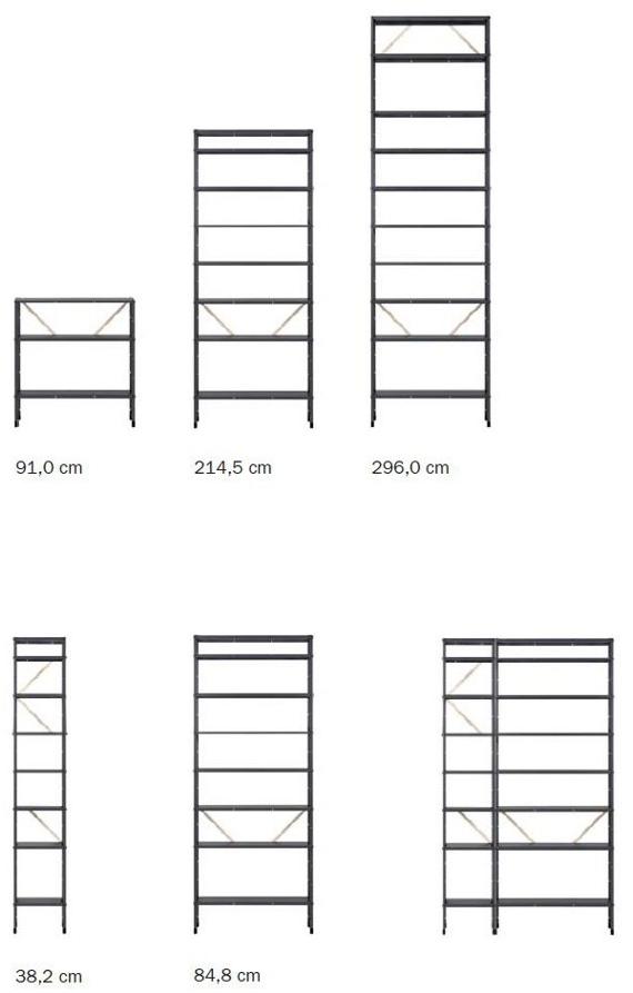Nils Holger Moormann Двусторонняя открытая полка из стали с порошковым покрытием sun-id-1363490 - Вид №11