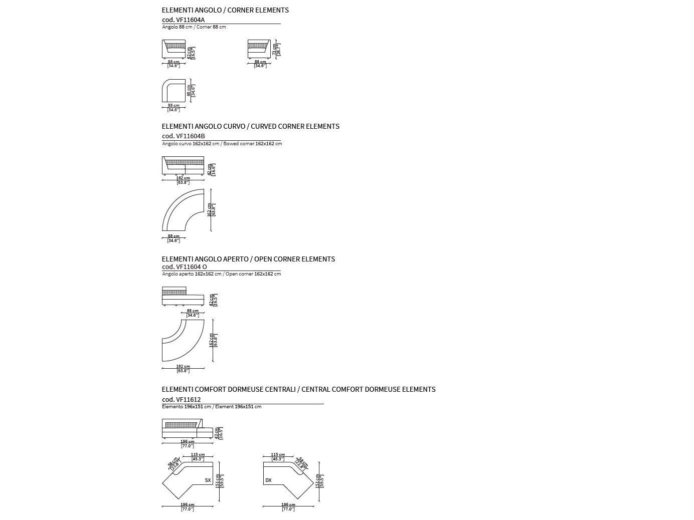 Модульный тканевый диван Vittoria Frigerio BORROMEO ARCH-00015353 - Вид №5