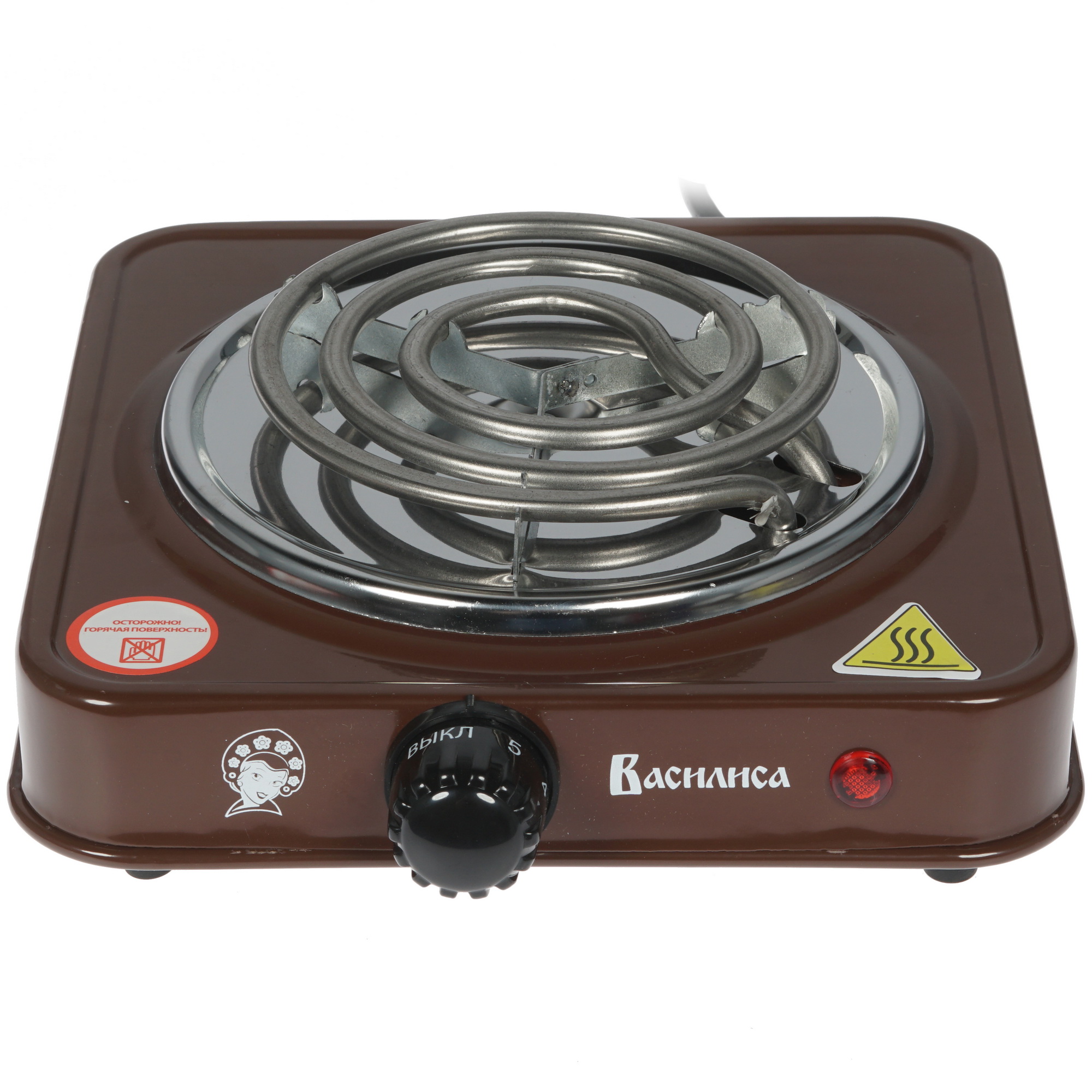 8124532 Плита компактная электрическая ВАСИЛИСА ВА-901 коричневый STDN-0036440 - Вид №1