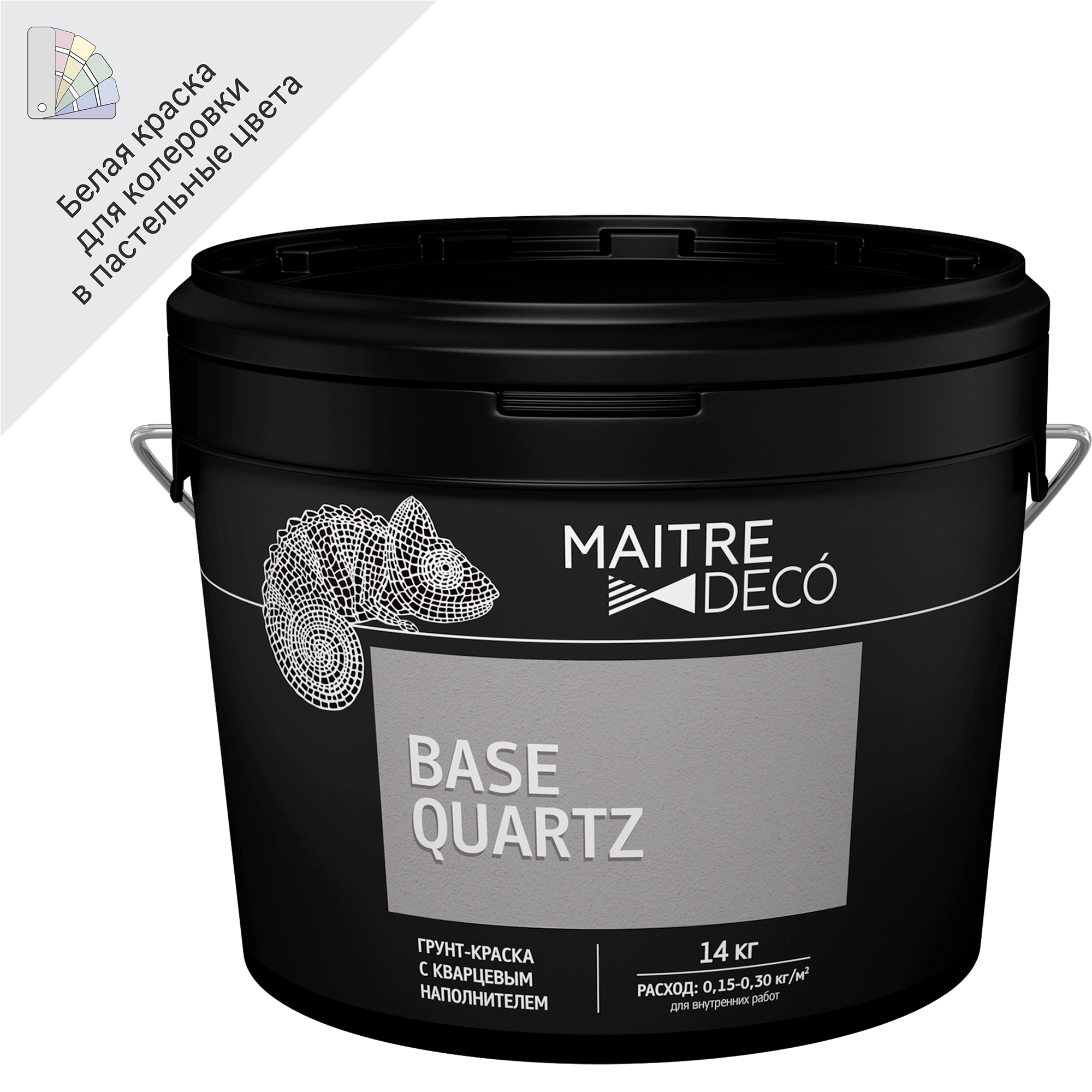 82891644 Грунт-краска «Base Quartz» 14 кг STLM-0037624 MAITRE DECO