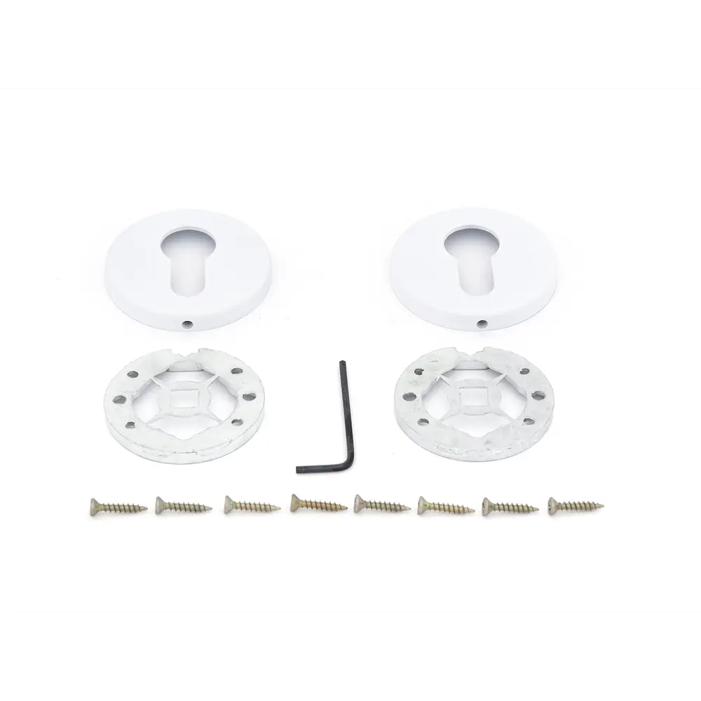 Накладка на замочную скважину Palladium Z 110 ET WP ø54 мм цвет белый 2 шт STLM-2162763 - Вид №1