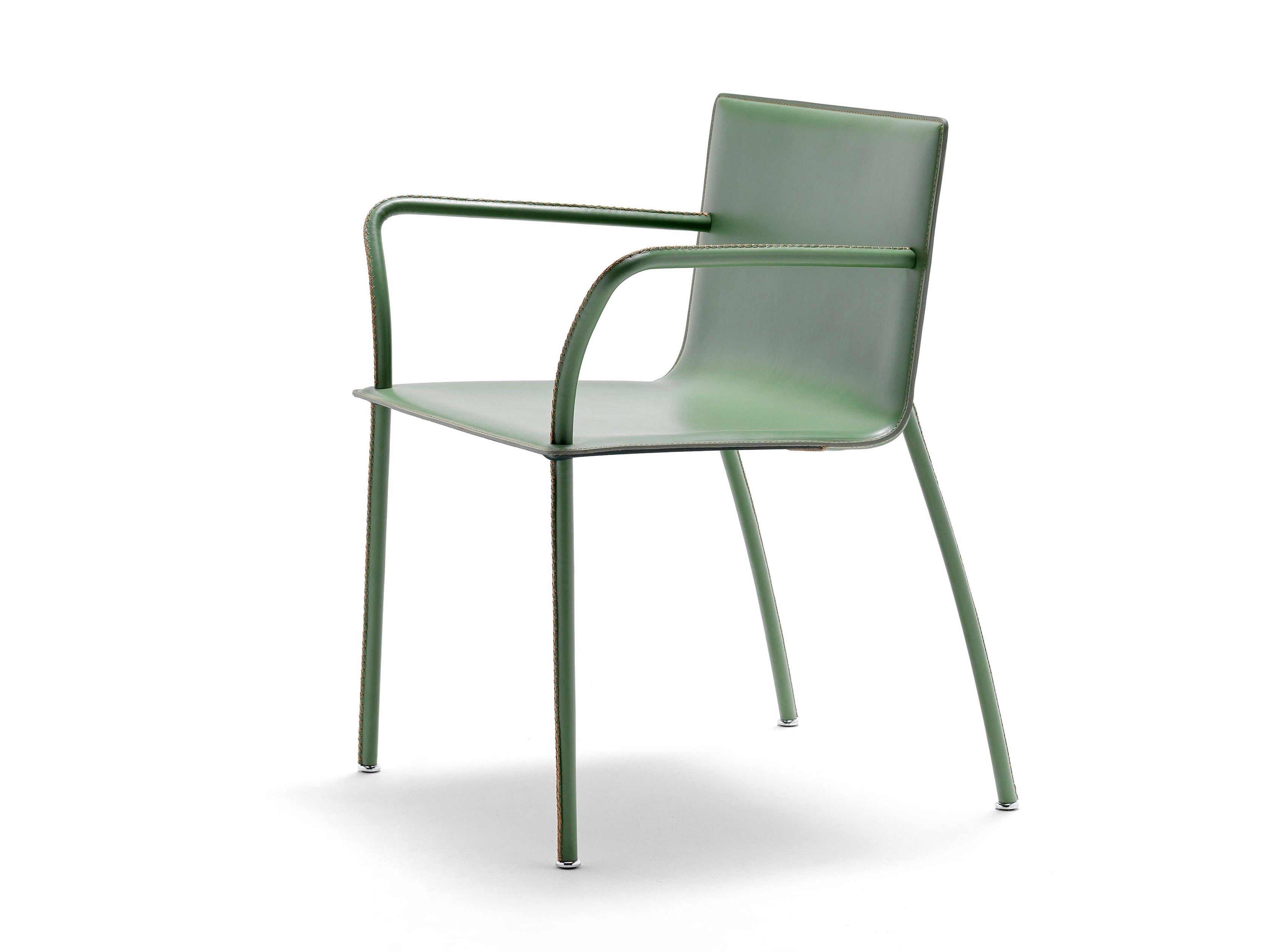 Кожаный стул с подлокотниками Fasem Lys ARCH-00016342 - Вид №3