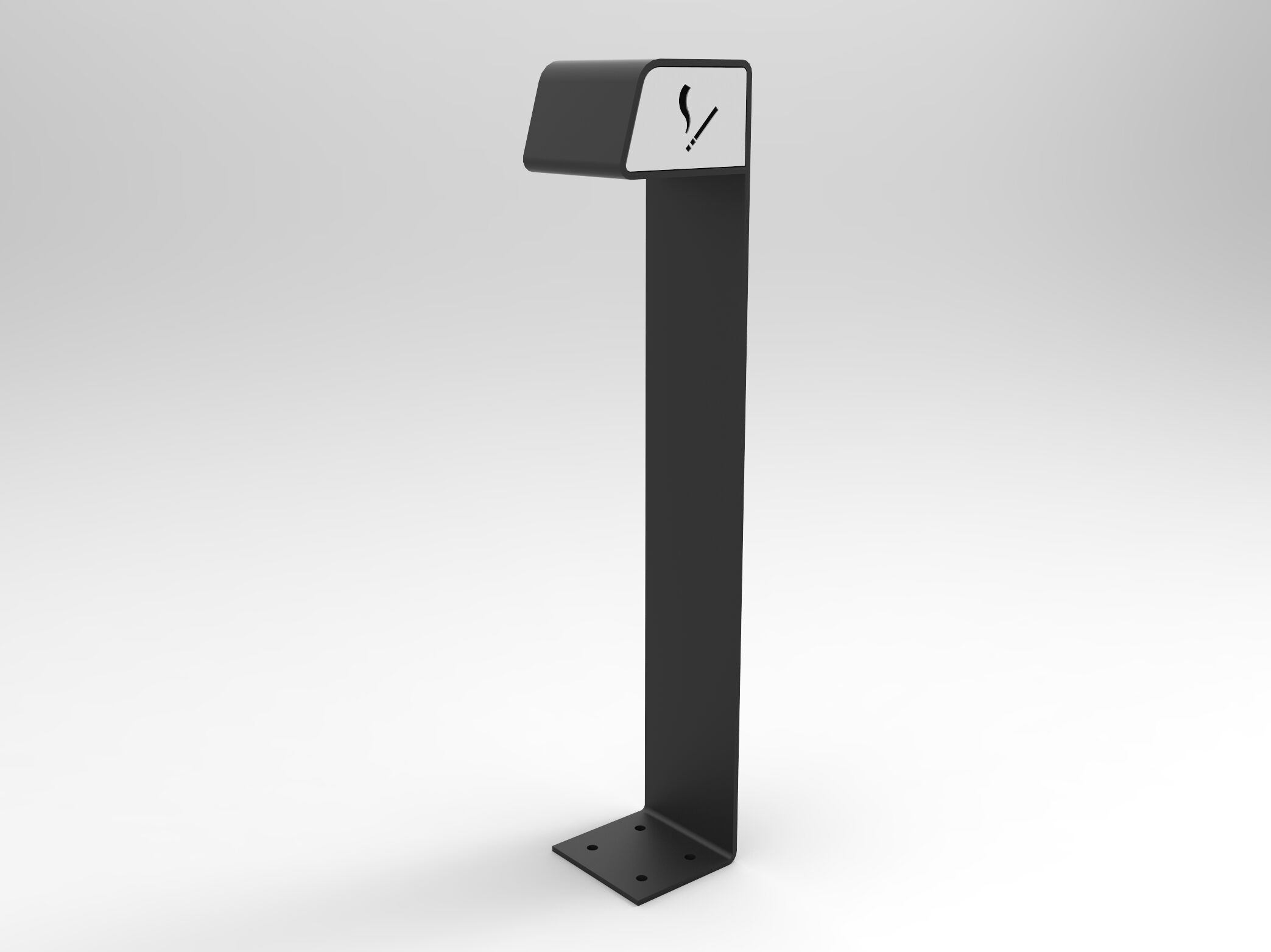 Стальная напольная пепельница для общественных мест CITYSì Ash ARCH-00010085 - Вид №1