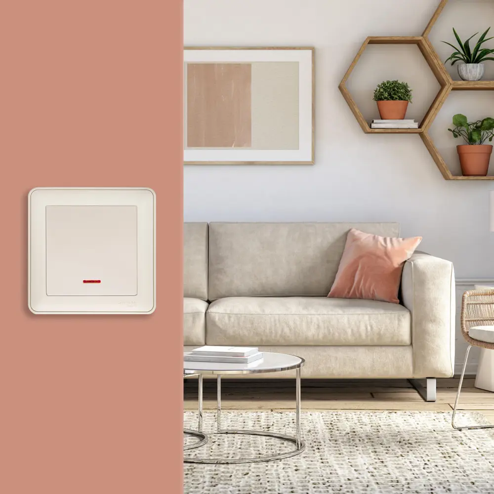 Выключатель SYSTEME ELECTRIC W59 с подсветкой, слоновая кость 18799236 STLM-0012749 - Вид №4