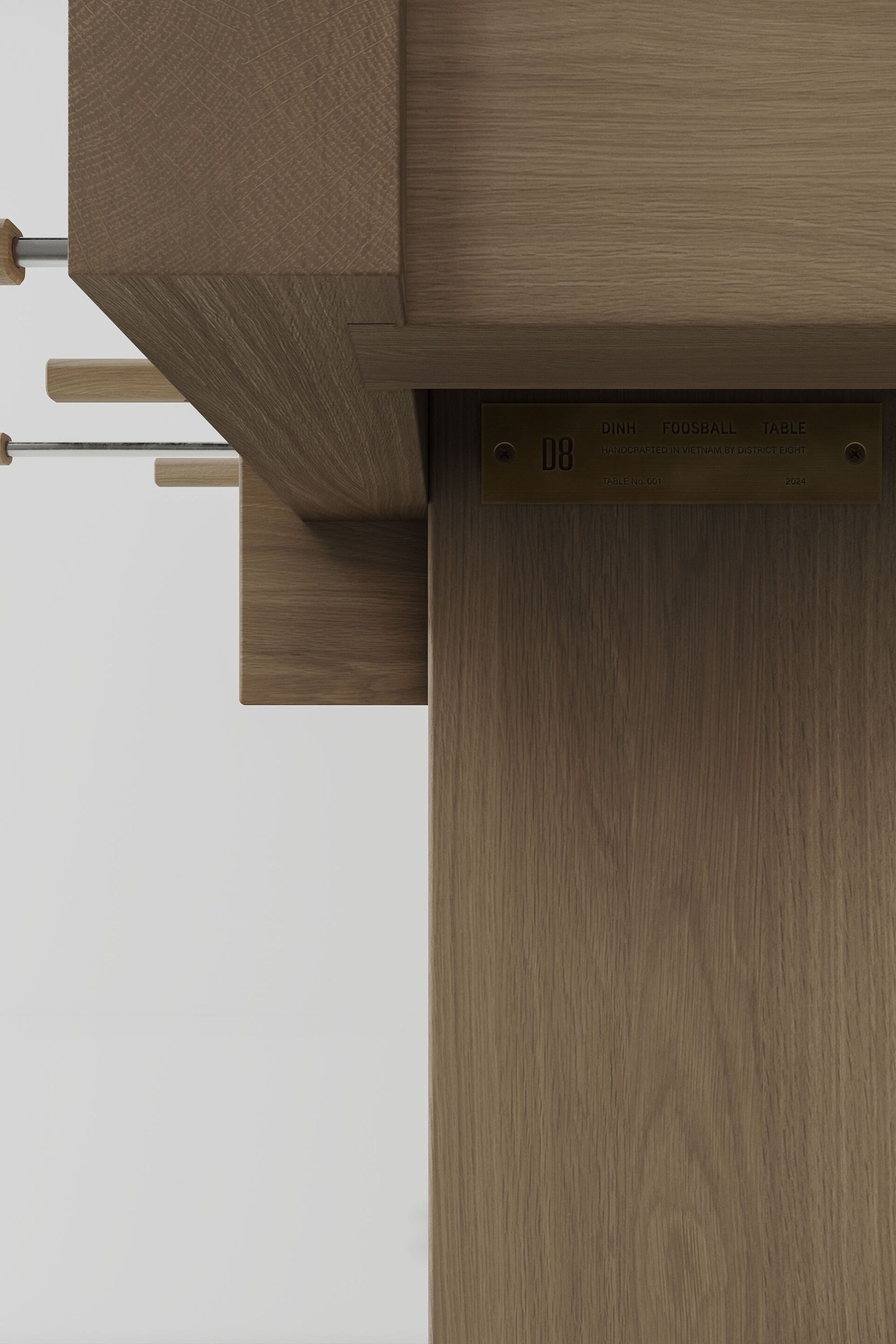 Прямоугольный дубовый кальциобалилья District Eight Dinh ARCH-00016765 - Вид №7