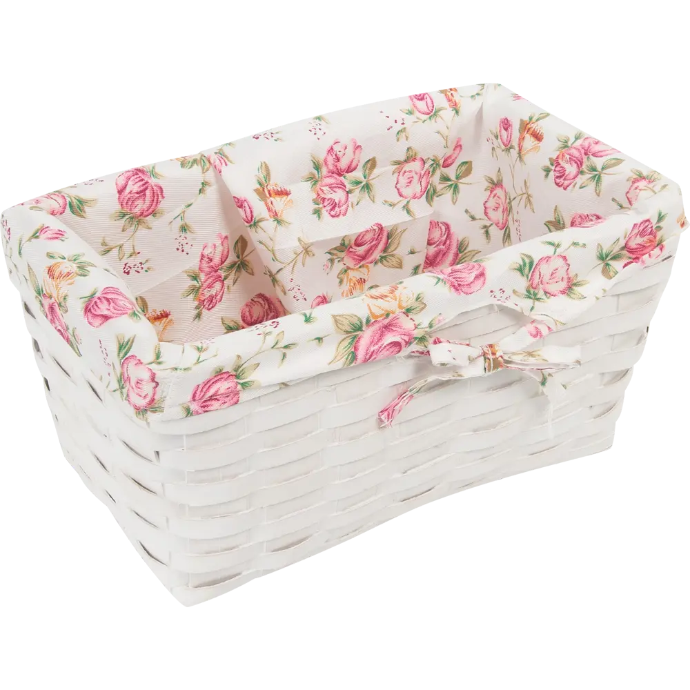 Корзина плетёная Стружки 27x16x13 см 5.6 л дерево цвет белый STORIDEA STLM-2004700