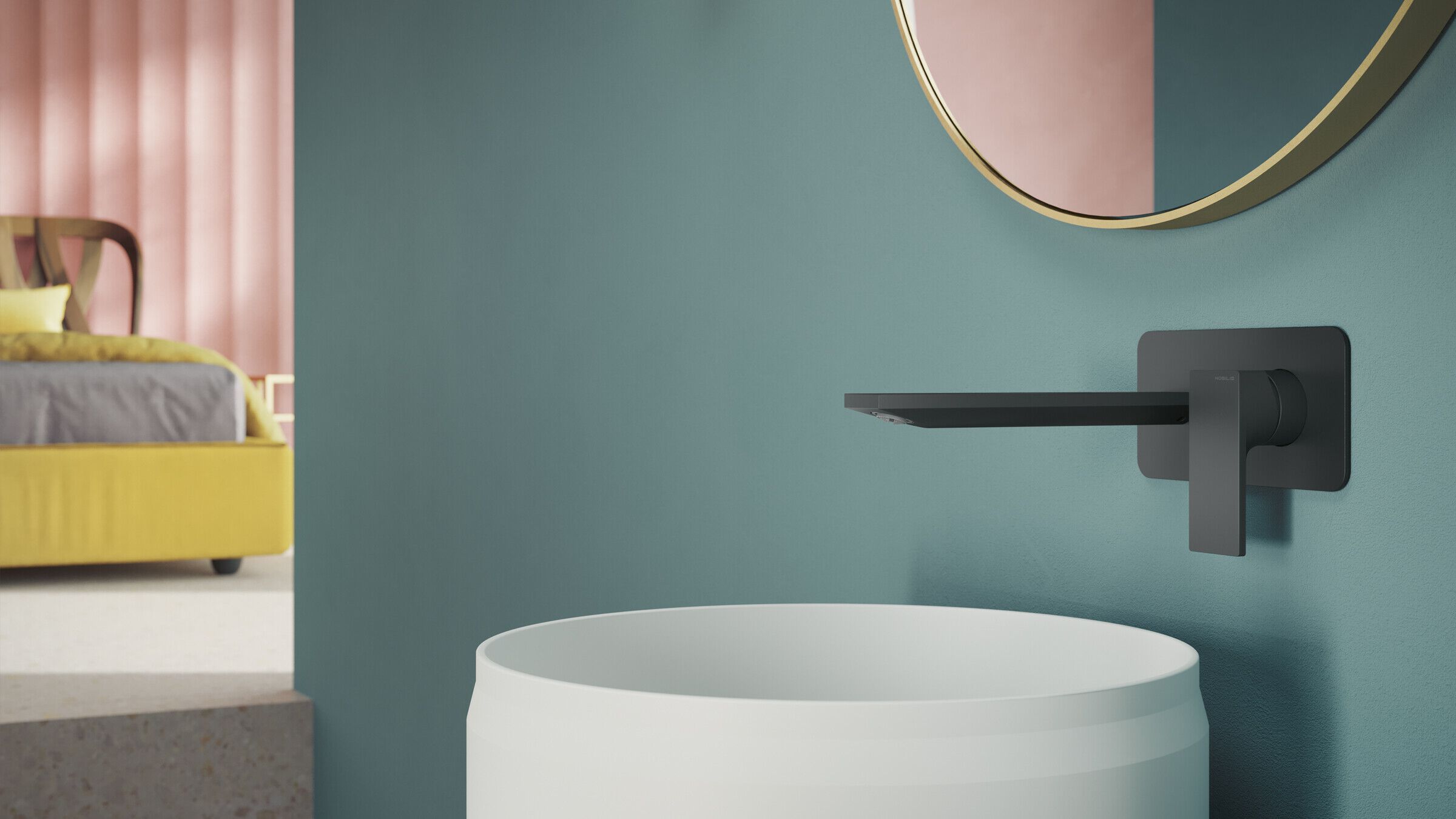 Настенный однорычажный смеситель для раковины Nobili Seven ARCH-00076673 - Вид №1