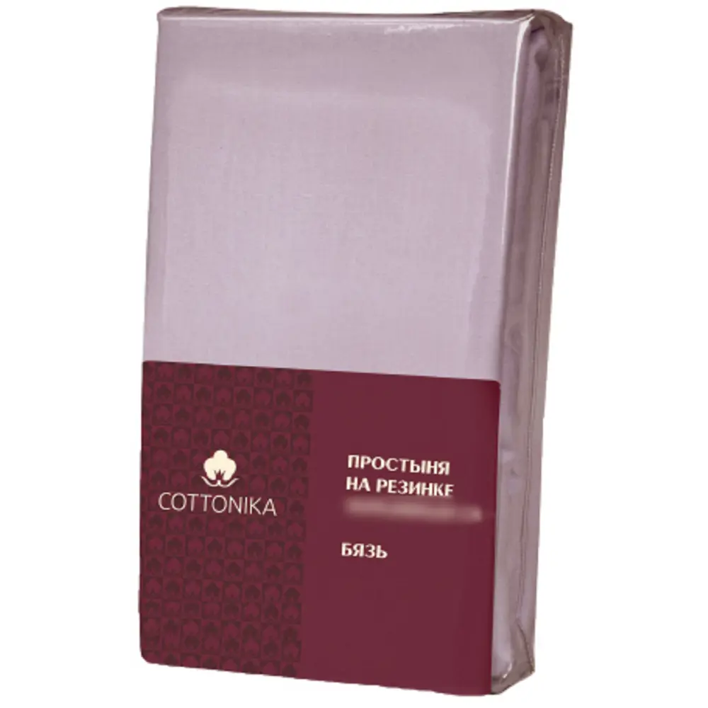 Простыня Cottonika Гамма А 180x200x20 см бязь на резинке черничный STLM-2034930