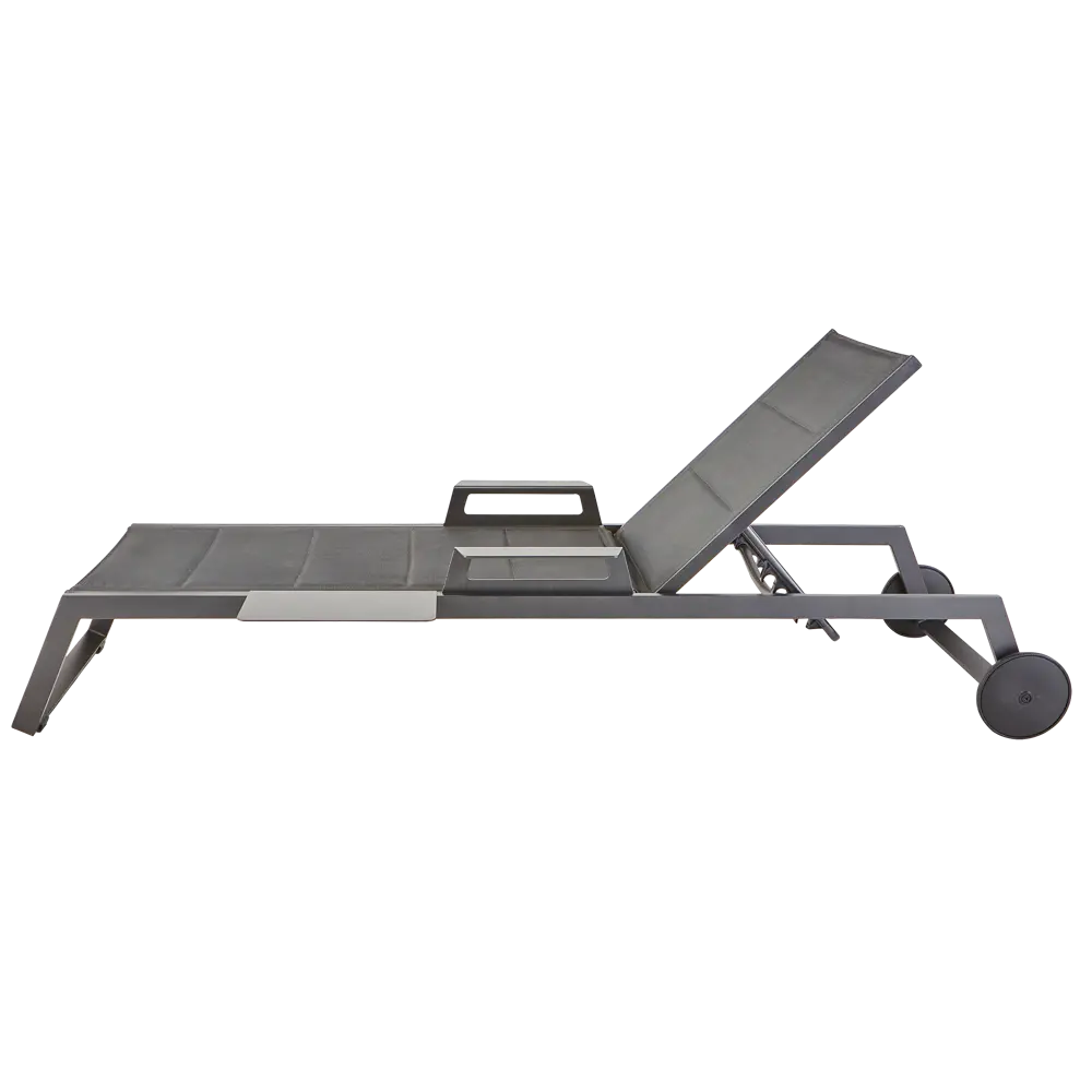 Шезлонг Naterial Odyssea II 222x87.5x64 см алюминий/текстилен серый STLM-2087687 - Вид №12