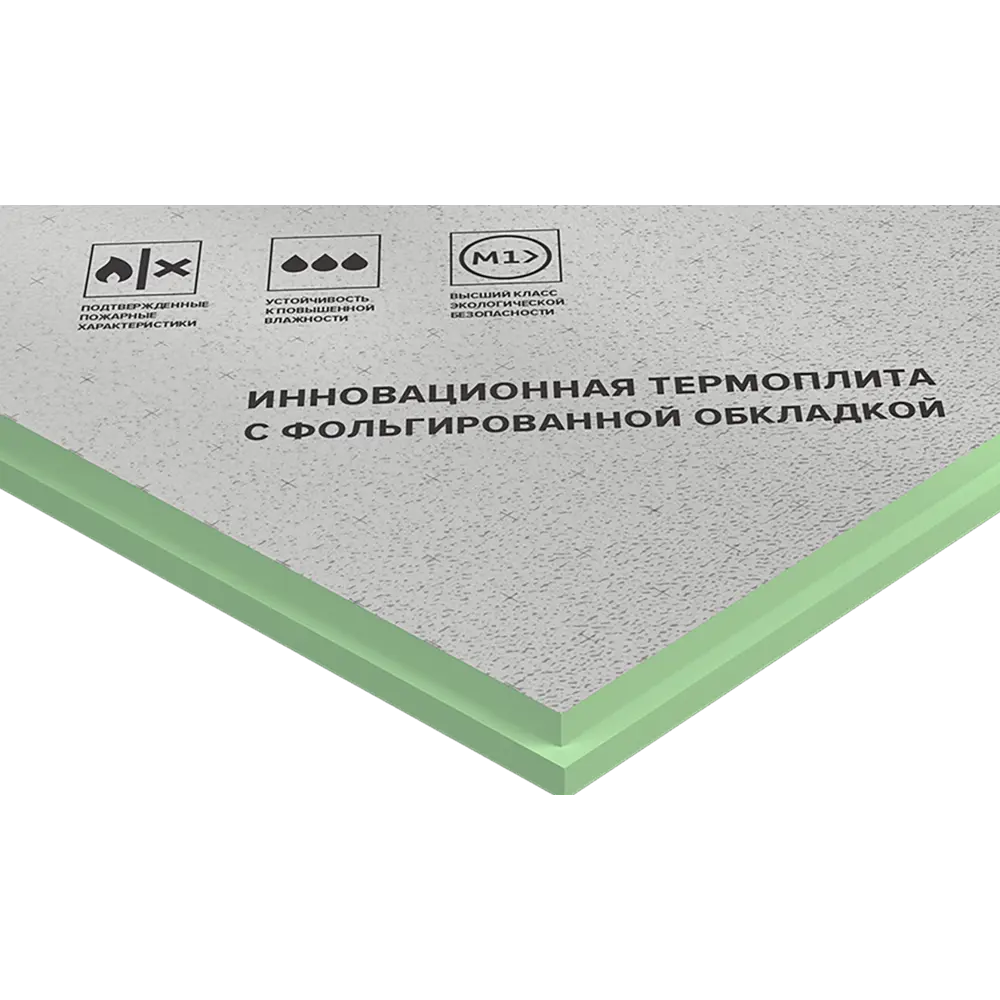 Теплоизоляционная PIR-плита 50 мм Logicpir Баня 585x1185 мм 0.693 м² ТЕХНОНИКОЛЬ STLM-2046954