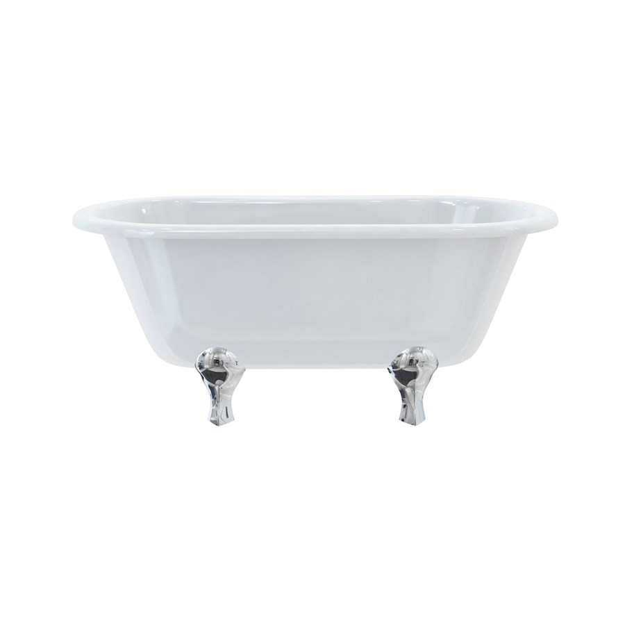 Burlington Двухсторонняя ванна Windsor 150 см с роскошными ножками с ножками Luxury Claw в черном цвете E4 L1B  - Вид №6
