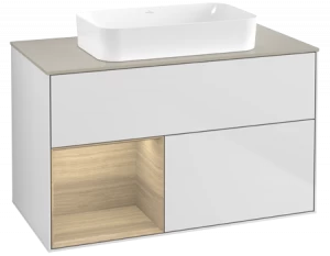 Villeroy&Boch Тумба под раковину Прямоугольная версия F653PCMT Finion White Matt Lacquer