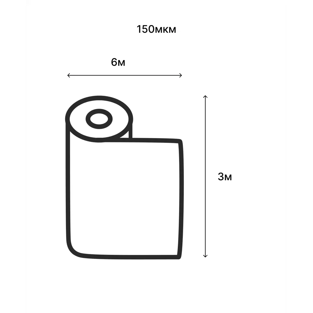 Пленка BEGINIA 3x6 м прозрачный полиэтилен 150 мкм STLM-2084583 - Вид №2