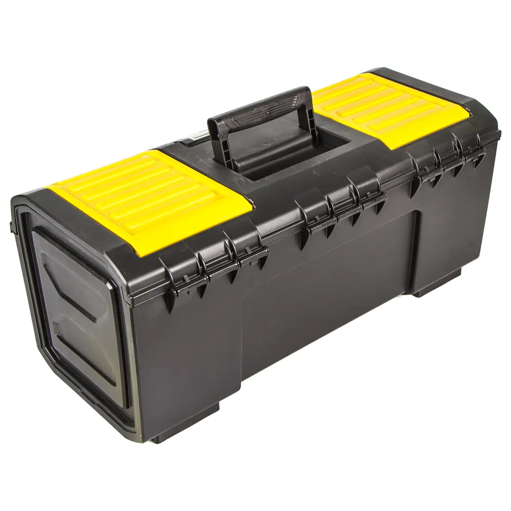 Ящик для инструмента Stanley 280х257х593 мм, пластик, цвет чёрный/жёлтый STLM-2109700 - Вид №1