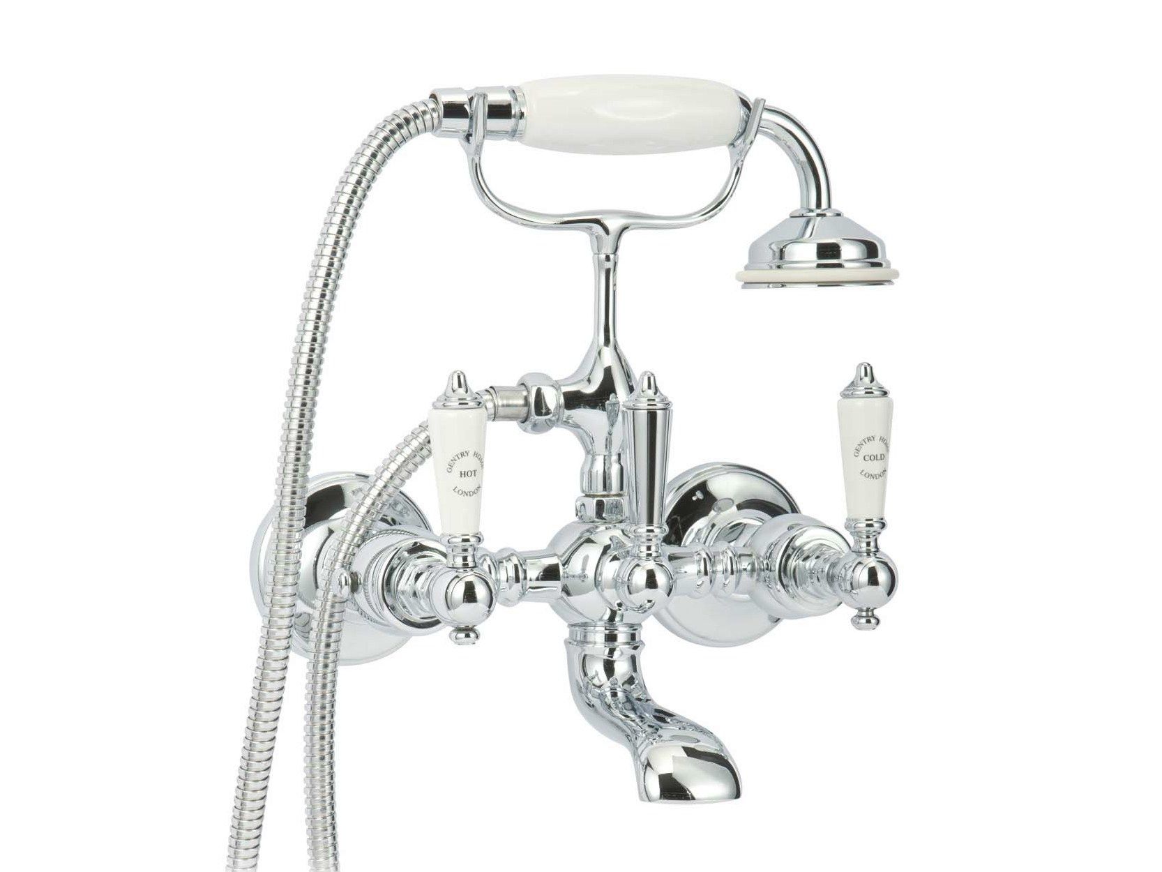 Настенный смеситель для ванны с ручным душем Gentry Home Berkeley ARCH-00042256 - Вид №1