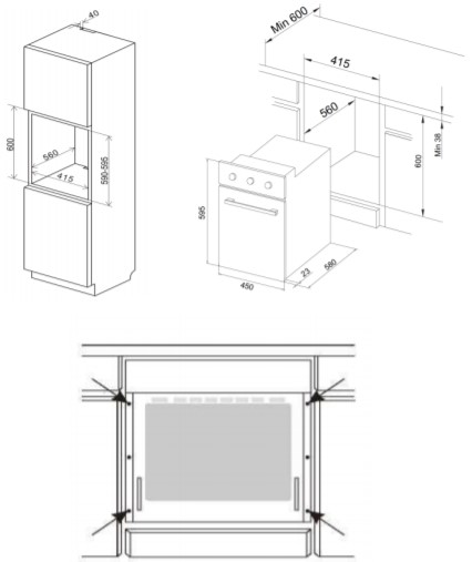 1176383 Электрический духовой шкаф LEX EDP 4590 BL черный STDN-0108694 - Вид №8