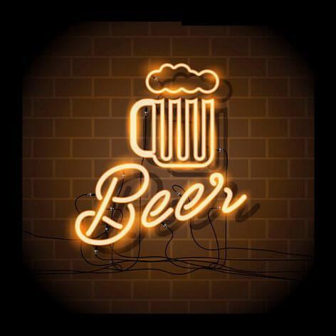 Б0040130 Картина на холсте с LED подсветкой Beer FP00281, 40*40 см (6/162) Innova