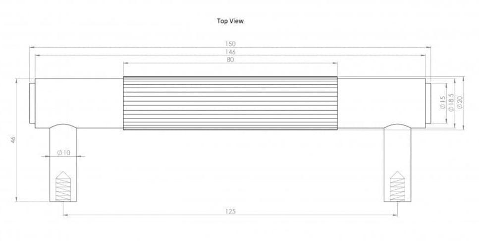 Мебельная ручка из нержавеющей стали LUSSO Dali ARCH-00080420 - Вид №18