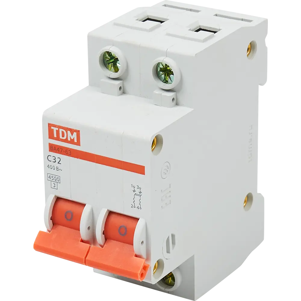 Автоматический выключатель TDM Electric 2P 32A для защиты электроцепей 84399484 STLM-0049257