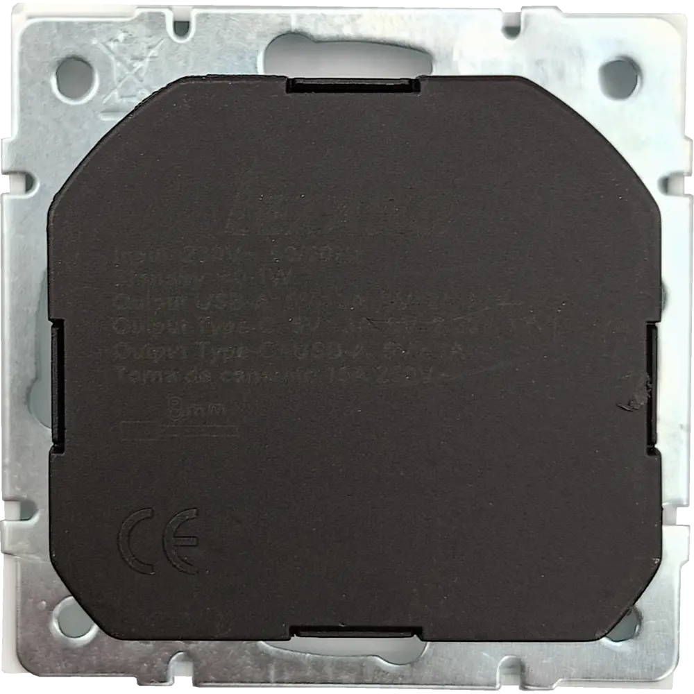Розетка USB встраиваемая Lezard Zima с заземлением цвет слоновая кость STLM-2015469 - Вид №2