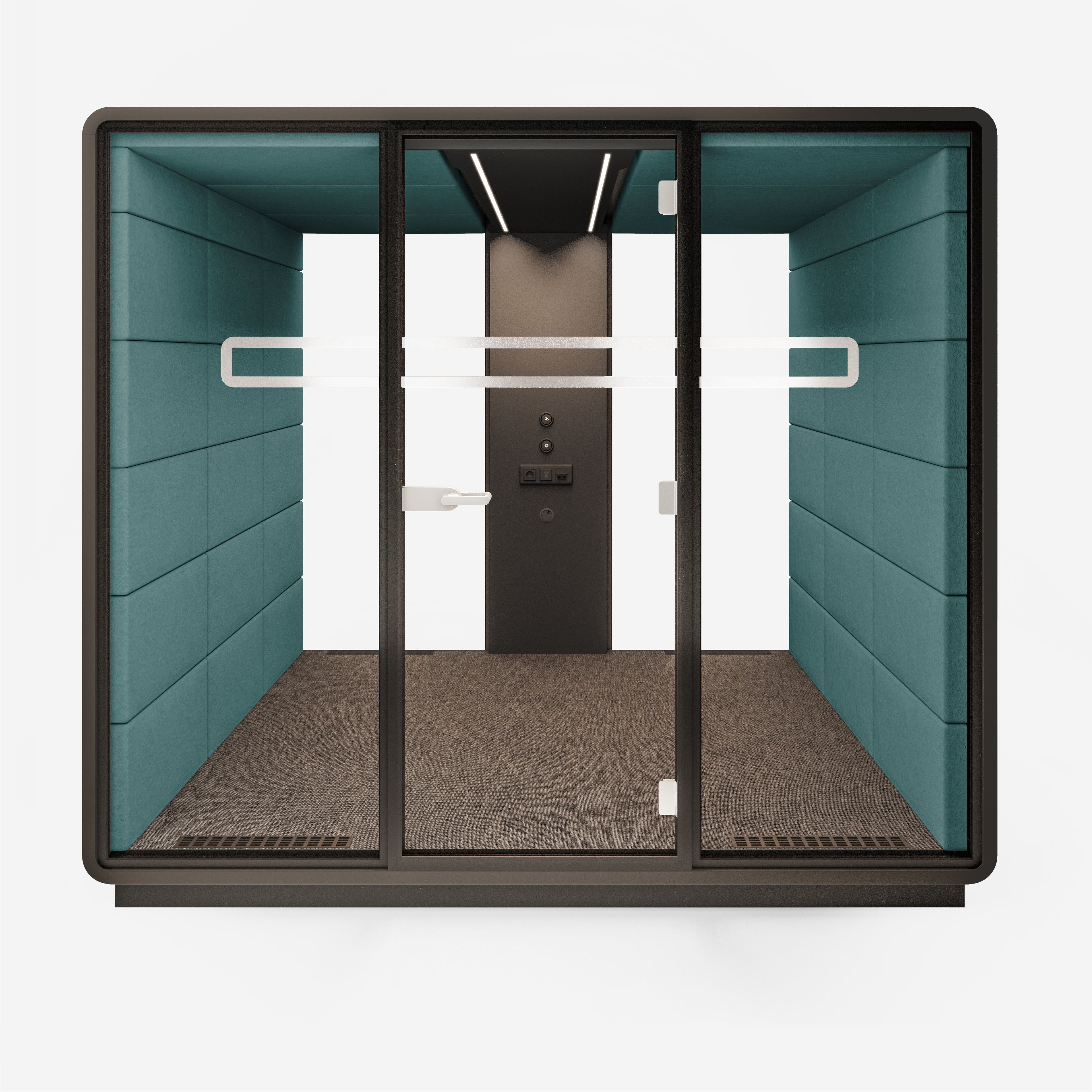 Многосторонняя акустическая офисная кабина со встроенным освещением Mikomax Smart Office Hushoffice ARCH-00059090 - Вид №23