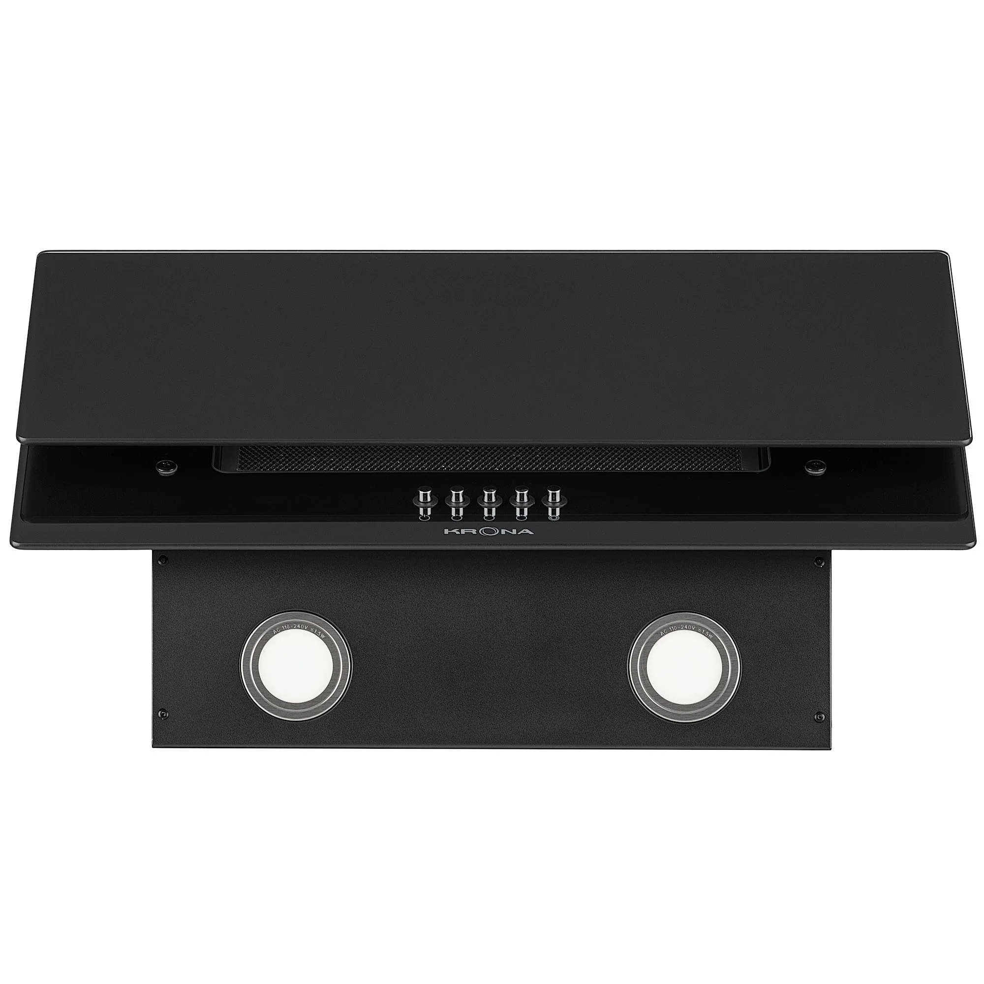 5327913 Вытяжка наклонная KRONA VENERA 600 PB черный/черный STDN-0022168 - Вид №5