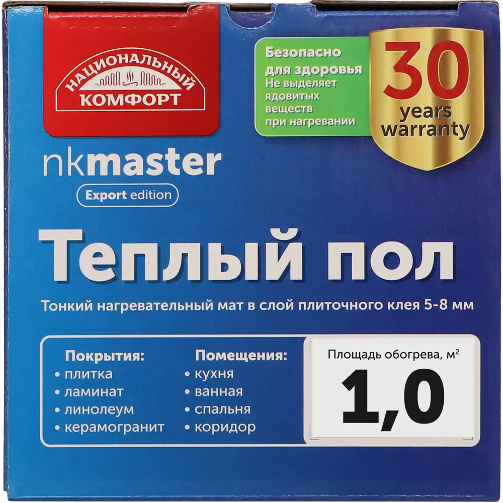 Нагревательный мат для теплого пола Теплолюкс Национальный Комфорт 1 м², 150 Вт STLM-2197421 - Вид №3