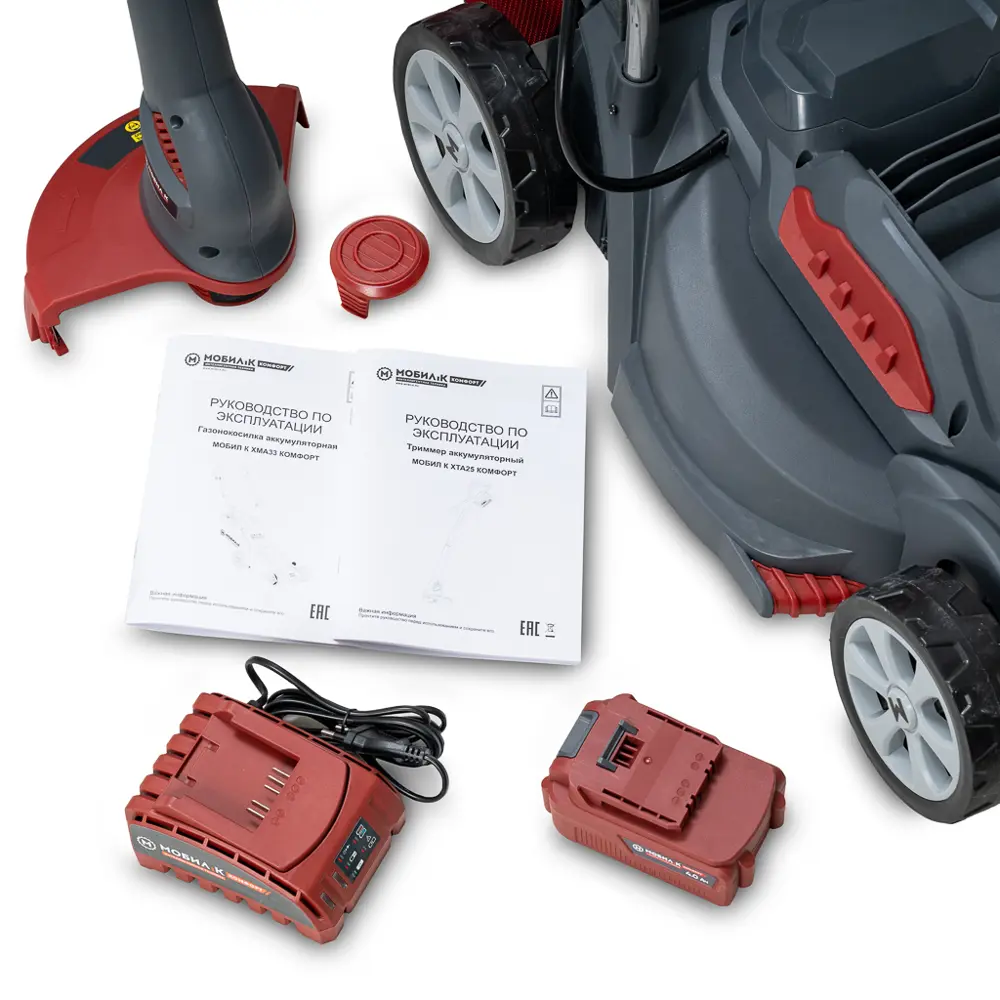 Аккумуляторная газонокосилка Мобил К Комфорт XMA33 с травосборником 30 л 87224789 STLM-0073494 - Вид №5