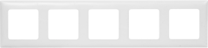 86761673 Рамка для розеток и выключателей Classic 5 постов цвет белый Lilian STLM-0071385 LEXMAN