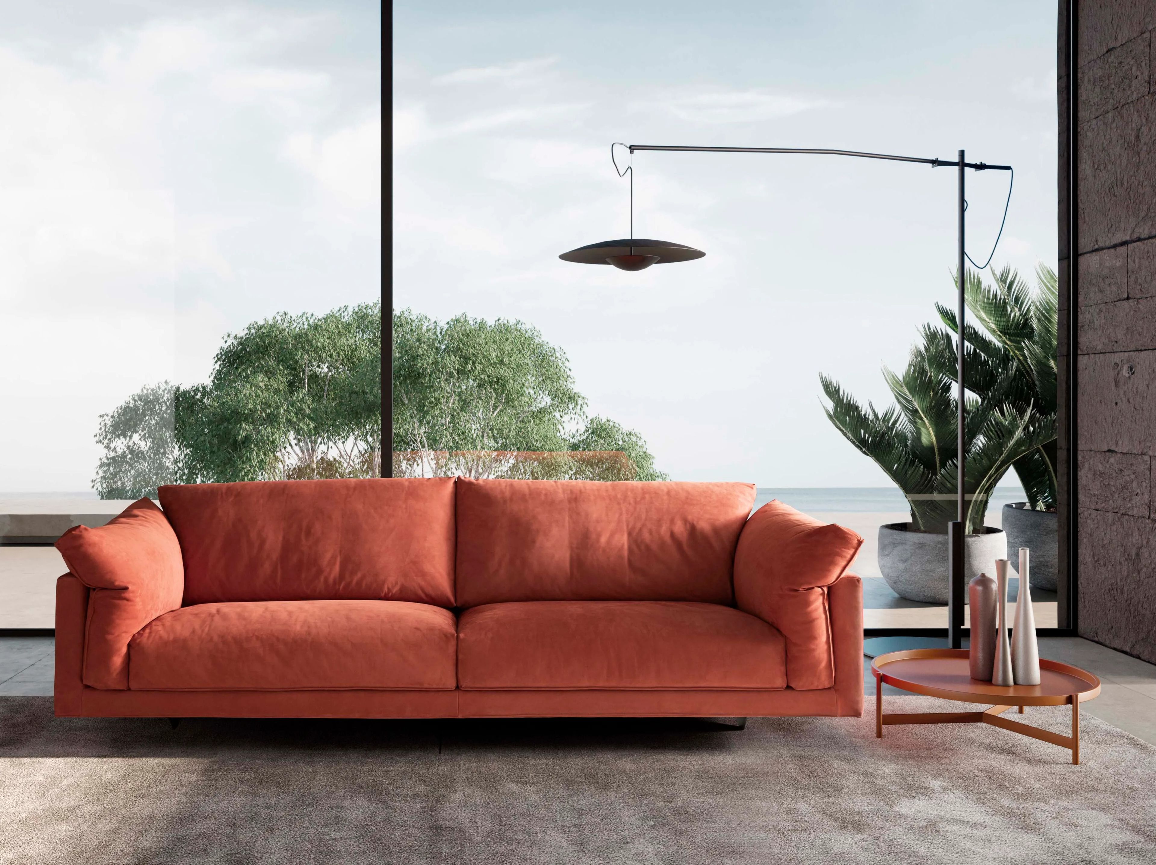 Ткань линейный диван VALENTINI Charles ARCH-00049252