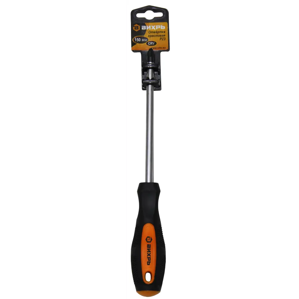 Отвертка крестовая ВИХРЬ PZ3x150 мм для точного монтажа 87482596 STLM-1545926
