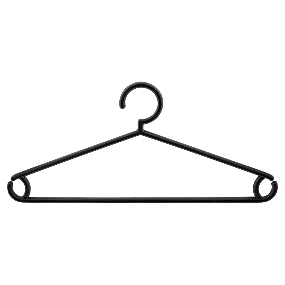 Плечики Plast Team Оеко 41.5 см полипропилен цвет черный STLM-2008191