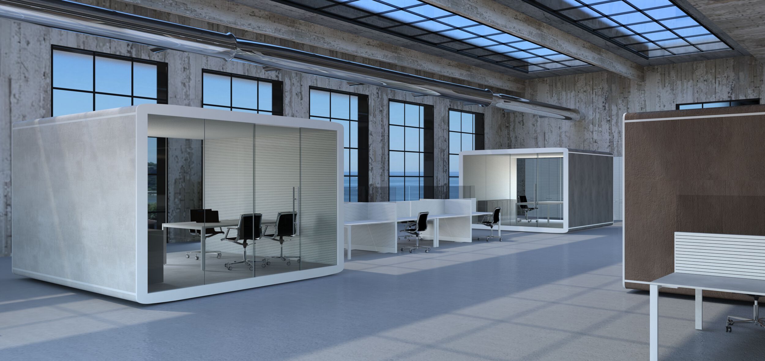 Мультимедийная многосторонняя акустическая офисная кабина со встроенным освещением Stefani акустическая коробка ARCH-00117757 - Вид №10