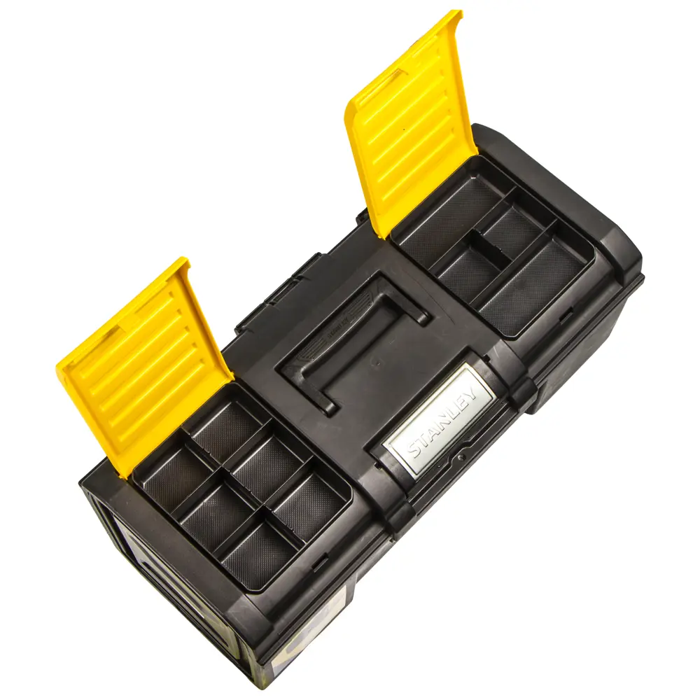Ящик для инструмента Stanley 280х257х593 мм, пластик, цвет чёрный/жёлтый STLM-2109700 - Вид №2