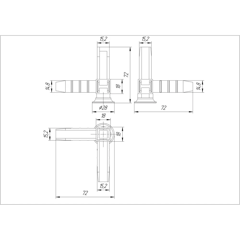 Коннектор Santreyd для модульных систем с регулируемой опорой 85499994 STLM-0063402 - Вид №3