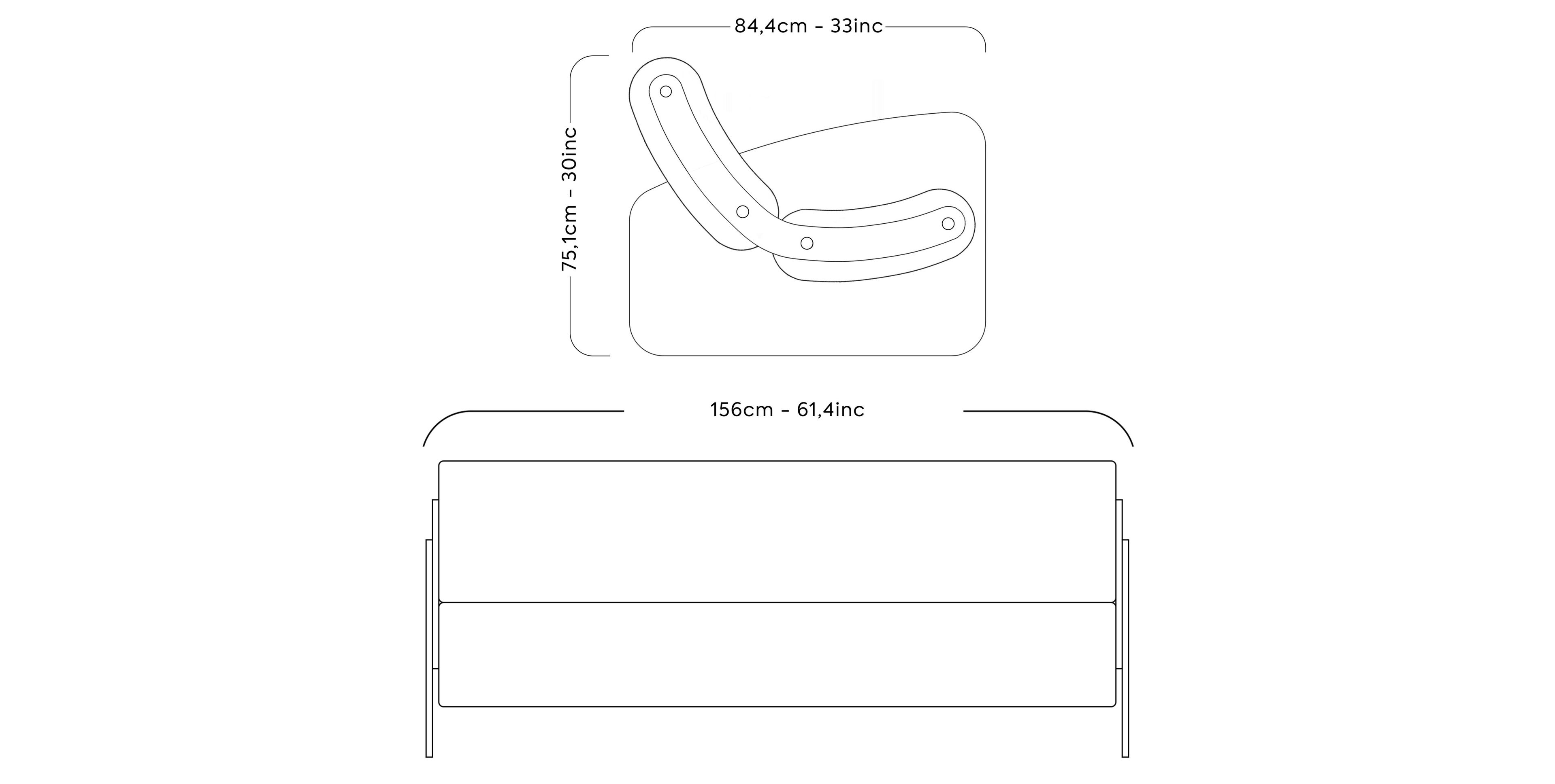 2-местный линейный диван KUUMO MW03 ARCH-00063382 - Вид №9