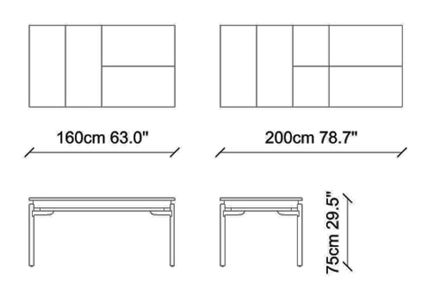 Деревянный прямоугольный обеденный стол NDESIGN пекан ARCH-00073148 - Вид №2