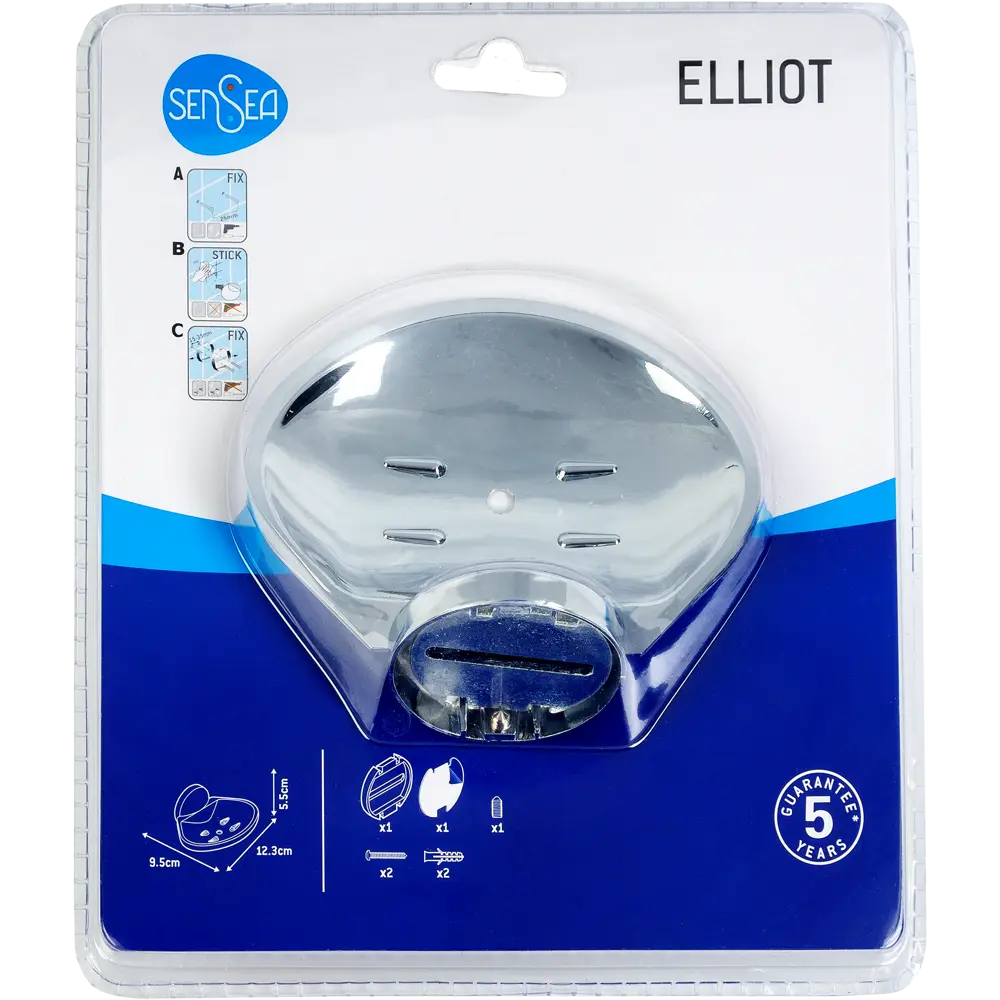 Мыльница подвесная Sensea «Elliot», металл, цвет хром STLM-2024808 - Вид №3
