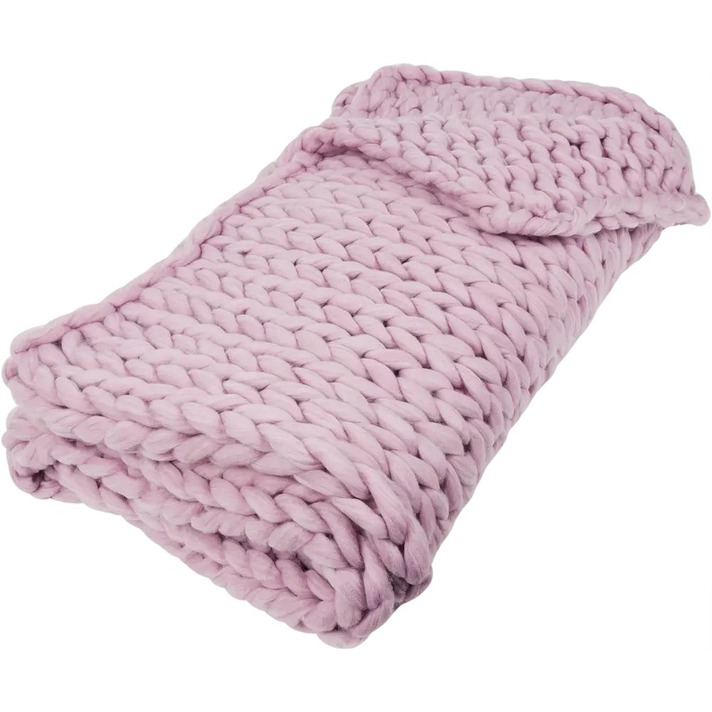 Плед Cosy 130x160 см трикотаж цвет розовый INSPIRE STLM-2010835 - Вид №2