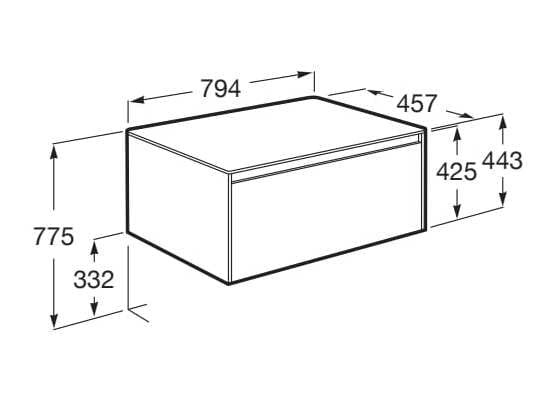 Деревянный умывальник Roca UNIK A85172 / A85173 ARCH-00056050 - Вид №23