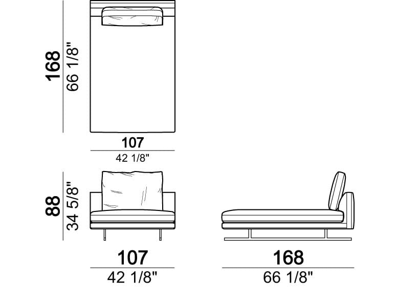 Тканевый диван с полуостровом Arketipo MOSS ARCH-00121787 - Вид №16