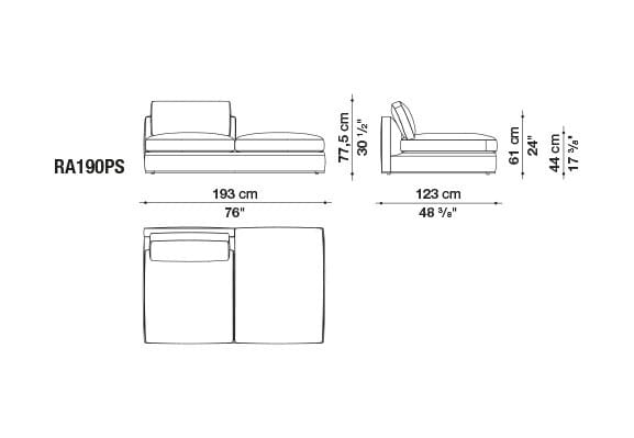 Угловой диван из ткани B&B Italia Ричард ARCH-00040927 - Вид №56
