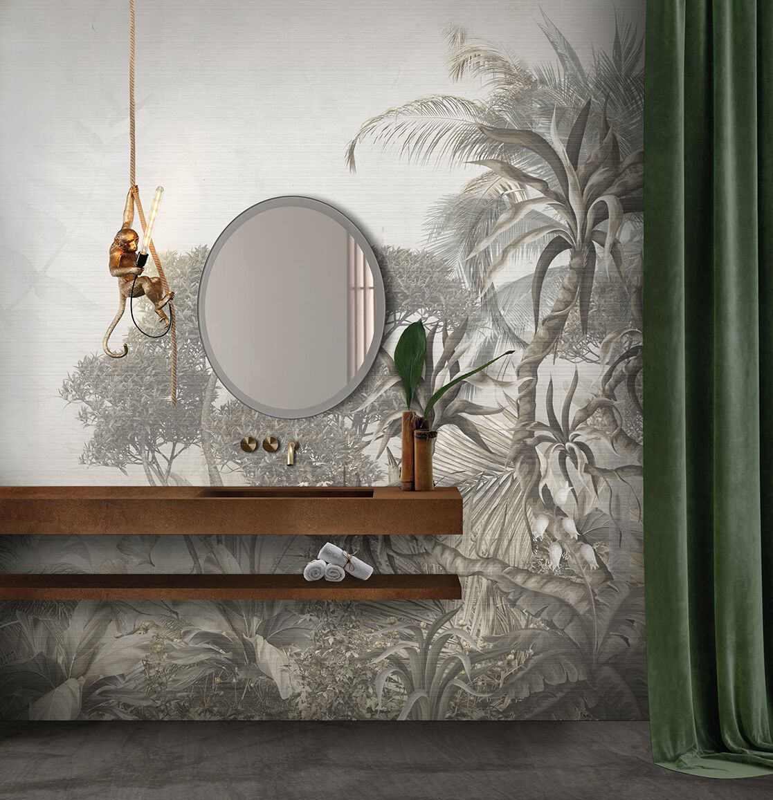 Обои с цветочными мотивами N.O.W. Edizioni JUNGLE / SOFT HORIZON ARCH-00104453 - Вид №1