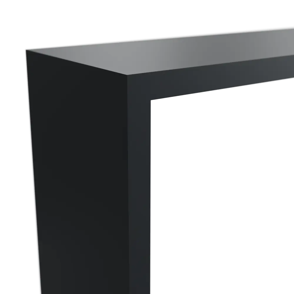 Полка настенная Spaceo 45x27 см/40x22 см МДФ цвет чёрный 2 шт STLM-2157978 - Вид №3