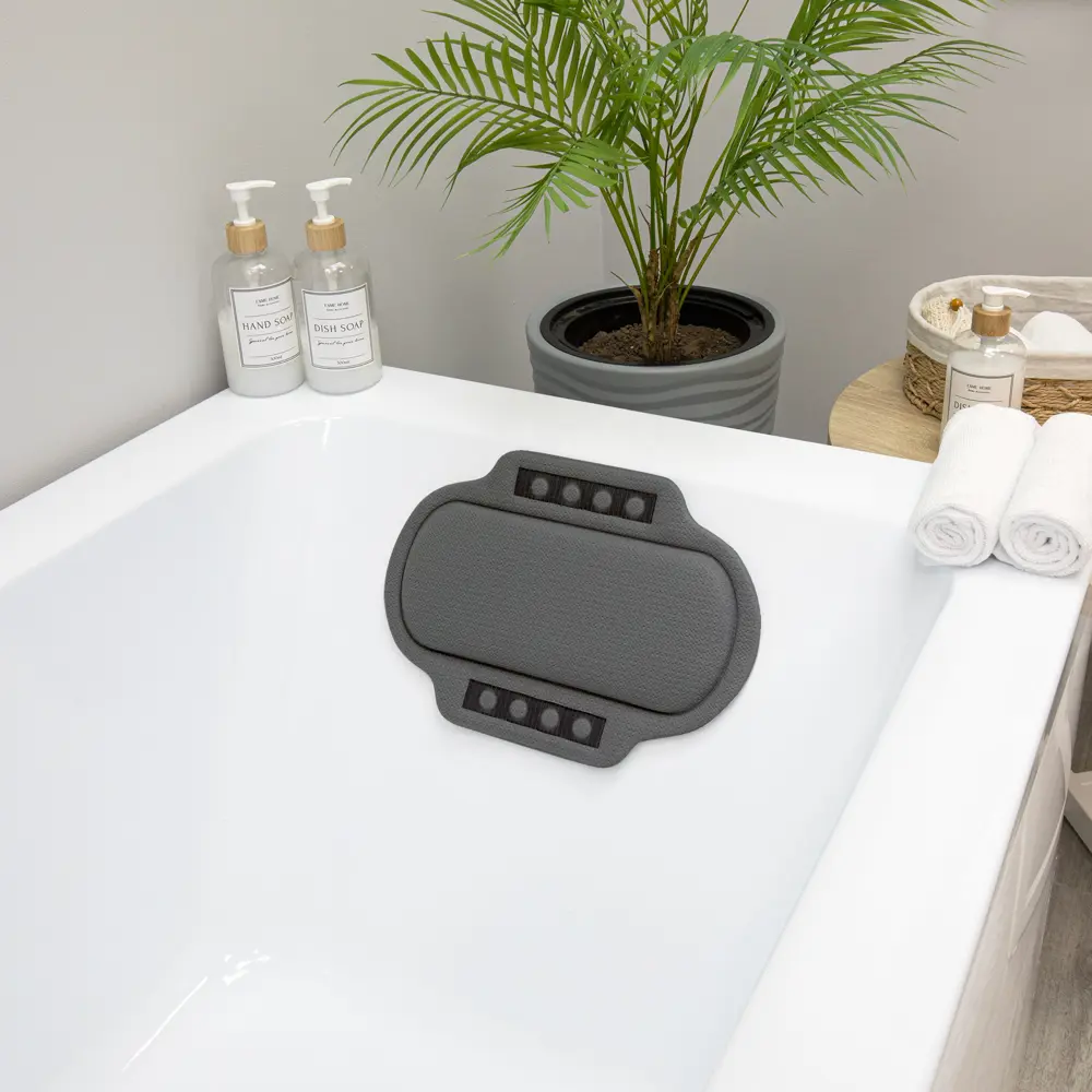 Подушка для ванны V-Line 25x37 см цвет графитовый Без серии STLM-2042133 - Вид №1